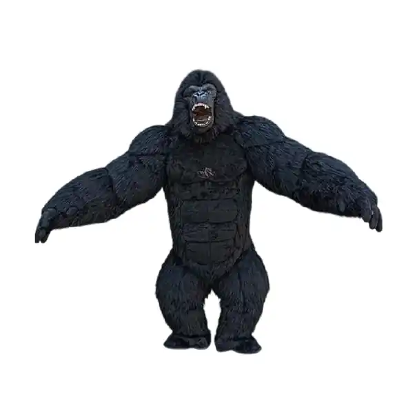 Ofertă promoțională - Costum de mascote gonflabil gorilă 3 m Varianta superioară pentru purtători de 170–200 cm Material din pluș Ventilator și rucsac Pentru evenimente publicitare