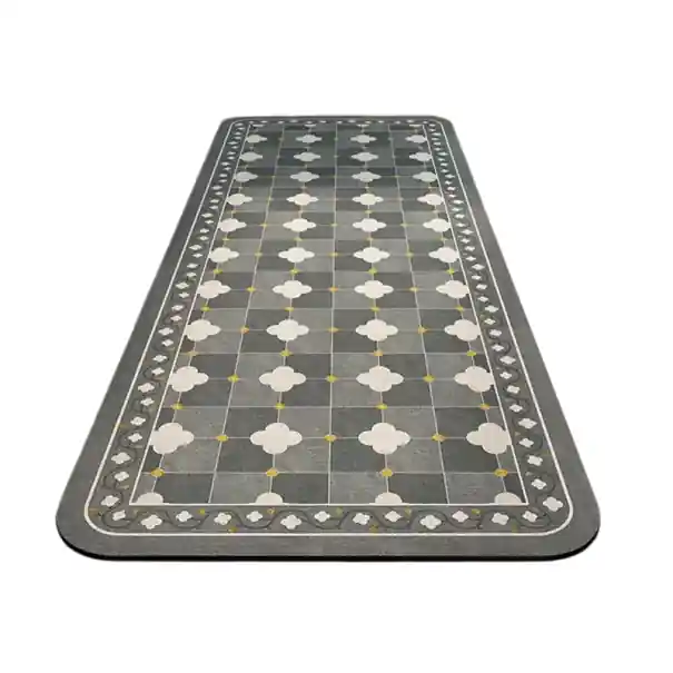 Alegerea clienților | Covor antiderapant 40 x 60 cm, preș de bucătărie, model retro de gresie, covor de baie, absorbant, decorare pentru casă, podea