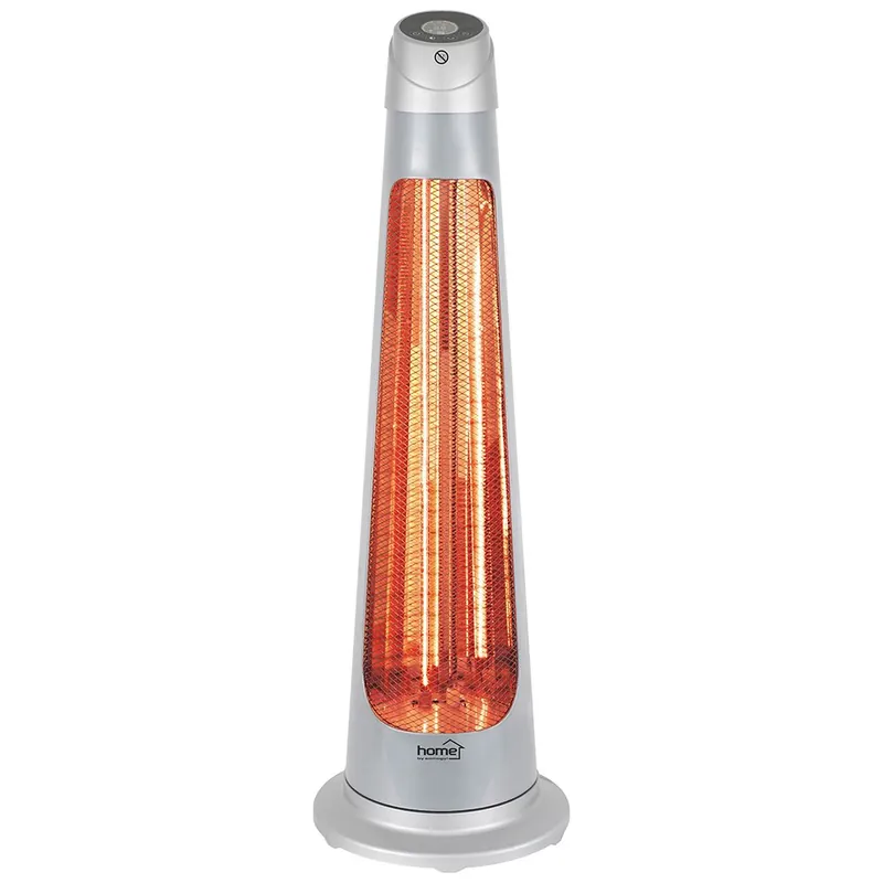 Produs premium - Home FK 252 încălzitor combinat cu halogen și carbon cu telecomandă, cu o putere de 1200 W, de culoare gri