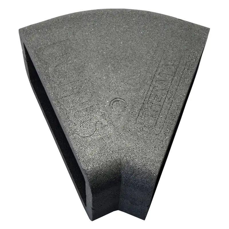 Produs nou lansat | Izolație rectangulară PVC orizontală cot 45°, 204x60 mm