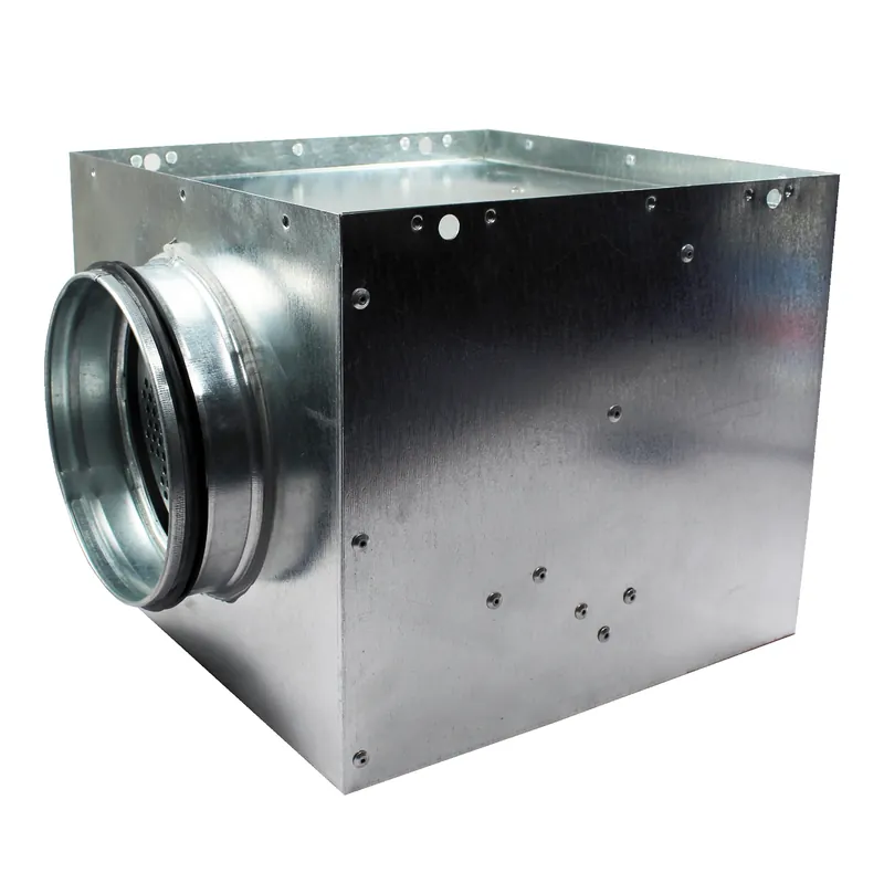 Calitate premium - Cutie plenum pentru anemostat turbionar Ø 200 mm / 372x372 mm