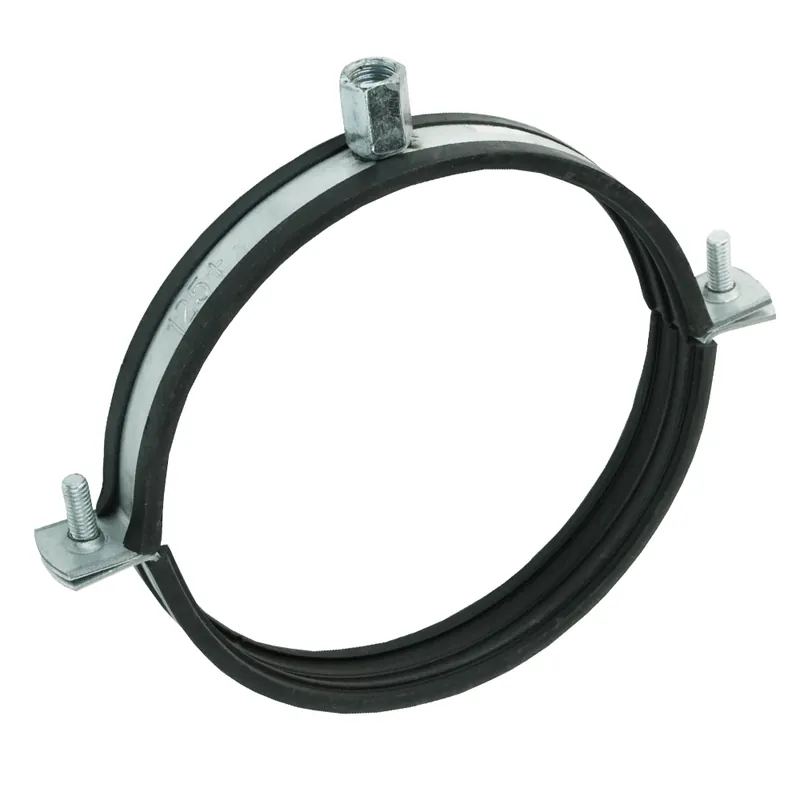 Colier cu protecție cauciuc pentru conductă Ø 125 mm - Produs de top