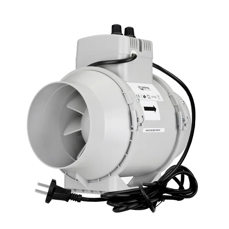 Cantități limitate | Ventilator de tubulatură profesional Ø 125 mm cu senzor de temperatură și regulator de turație