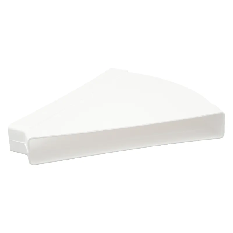 Cot 45° orizontal rectangular plastic 308x29 mm - Economii suplimentare