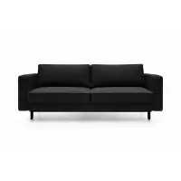 Canapea extensibila din catifea negru California L232x98cm - Grăbește-te