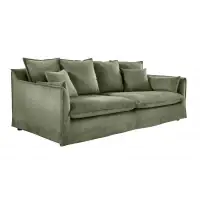 Recomandarea clienților | Canapea tapitata cu Catifea raiata Verde L202cm HEAVEN