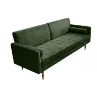 Retur simplu - Canapea tapitat cu Catifea Verde L196cm Couture