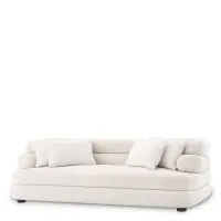 Canapea fixa Malaga S Eichholtz din Stofa Lyssa Alb L220cm - Super preț