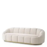 Canapea fixa Inger Eichholtz tapitata cu Stofa Boucle Crem L230cm - Comandă simplu