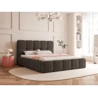 În tendințe | Pat 160 x 200 tapitat cu Stofa boucle Abriamo Maro Livia