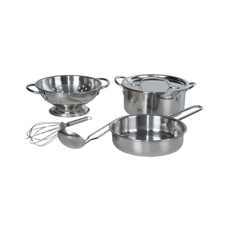 Set de joacă pentru copii, 6 piese, vase și ustensile de bucătărie Esschert Design - Ultima șansă