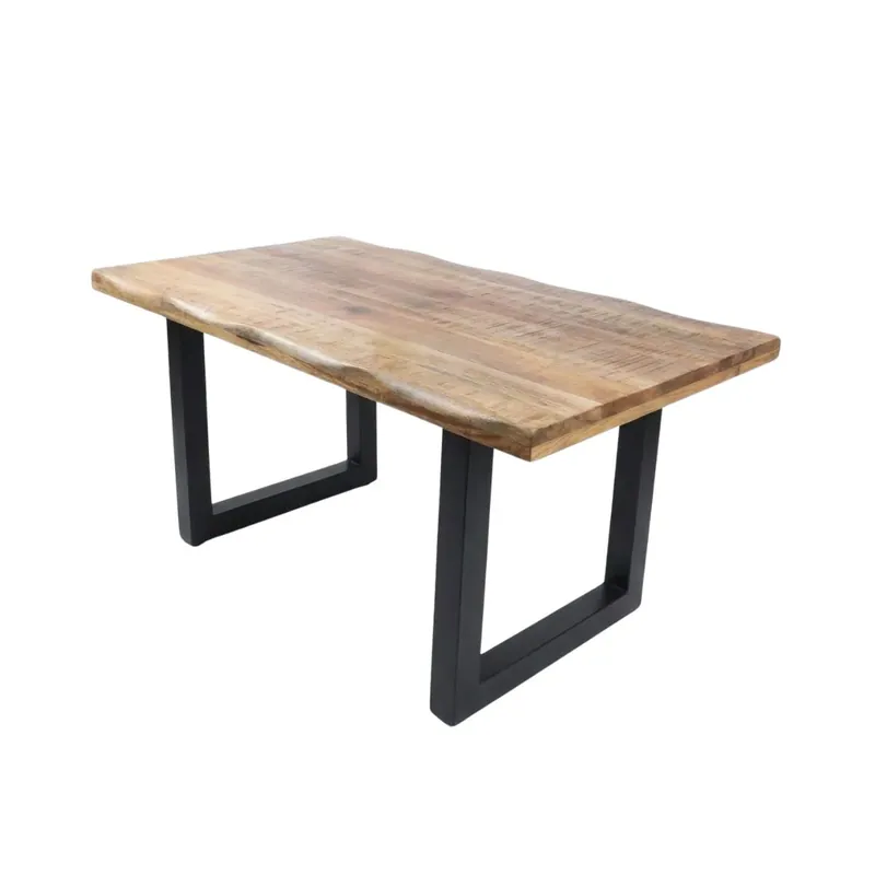 Masa de dining din lemn de mango 140x90 cm Tropical U Live Edge Look Haro | Nu rata oferta