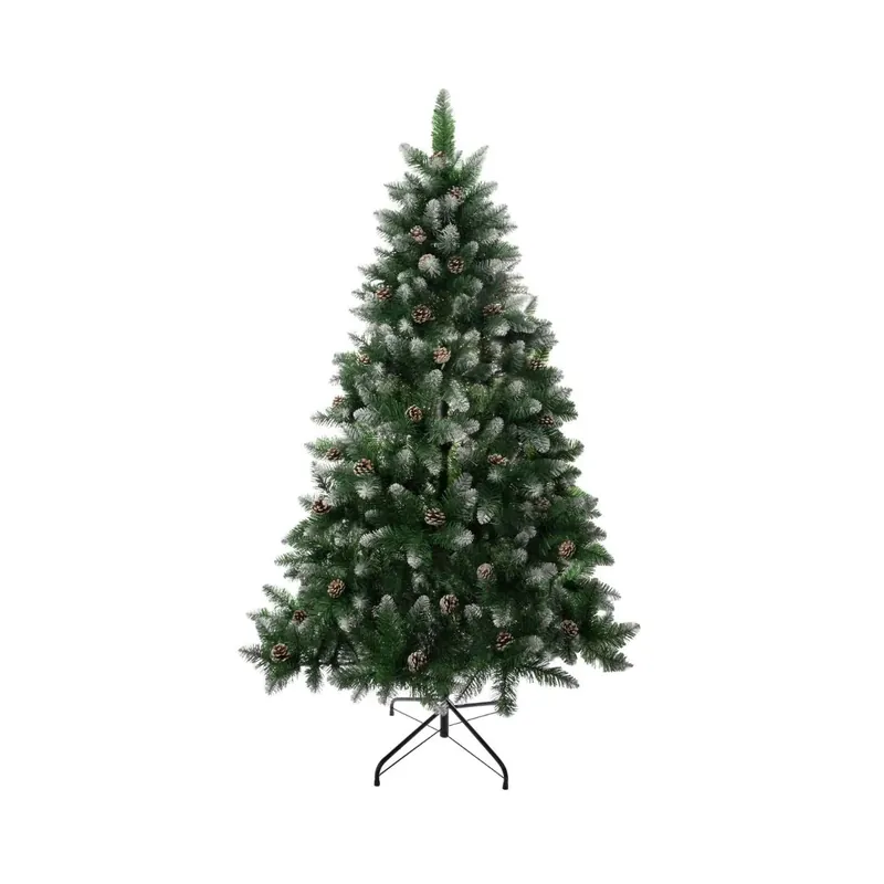 Brad Artificial 1,5 m cu aspect natural nins, conuri si suport - Albero MagicHome | Reducere mare