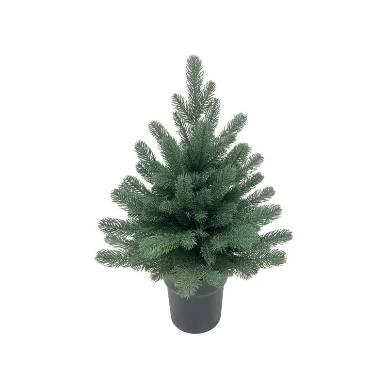 Bradut artificial premium 60 cm cu aspect natural, verde, ghiveci inclus - Firian MagicHome - Noutate