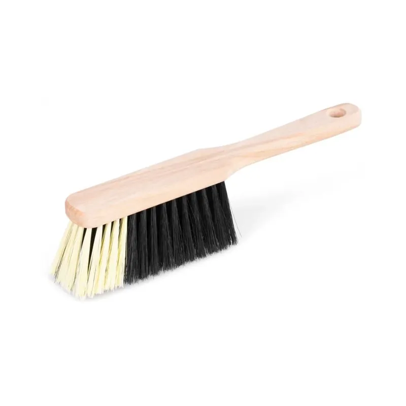 Plată securizată - Perie cu maner din lemn, 28 cm, peri bicolori, MagicHome