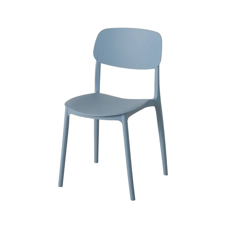 Acum disponibil - Scaun de bucatarie albastru pastel din plastic Primus Boltze