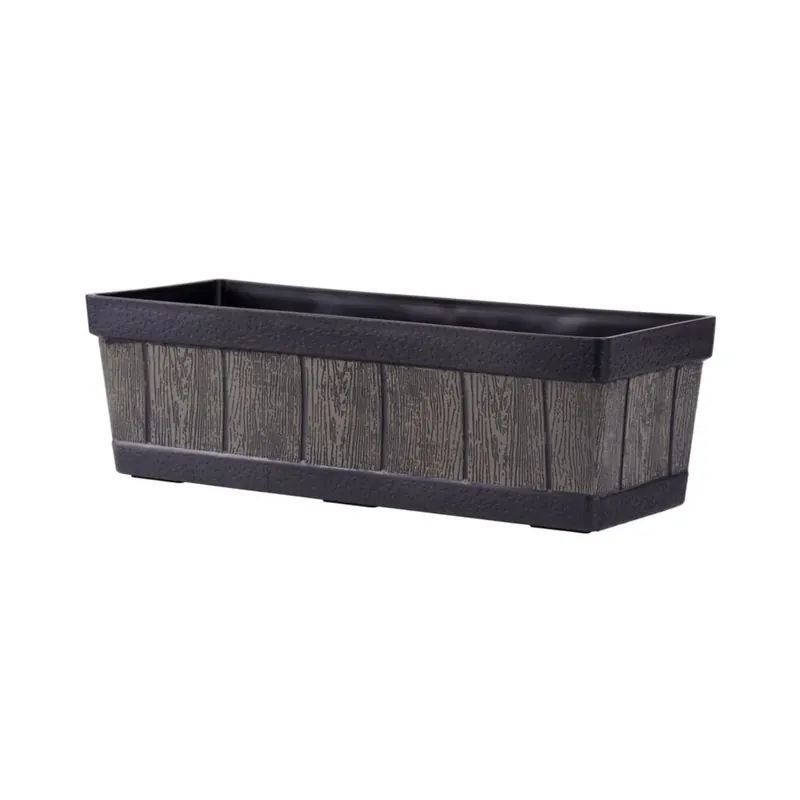 Cumpără acum | Jardiniera Strend Pro Woodeff, 15x47x17 cm, efect de lemn natural