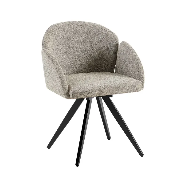 Pachet 3+1 Scaun dining rotativ gri deschis Noran DC-53 | Economisește acum