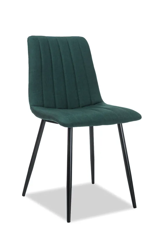 Scaun dining Elisa, textil, verde - Reducere extra