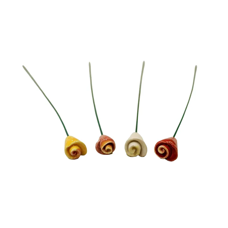 Floare ceramica, Mini Trandafir | Preț avantajos