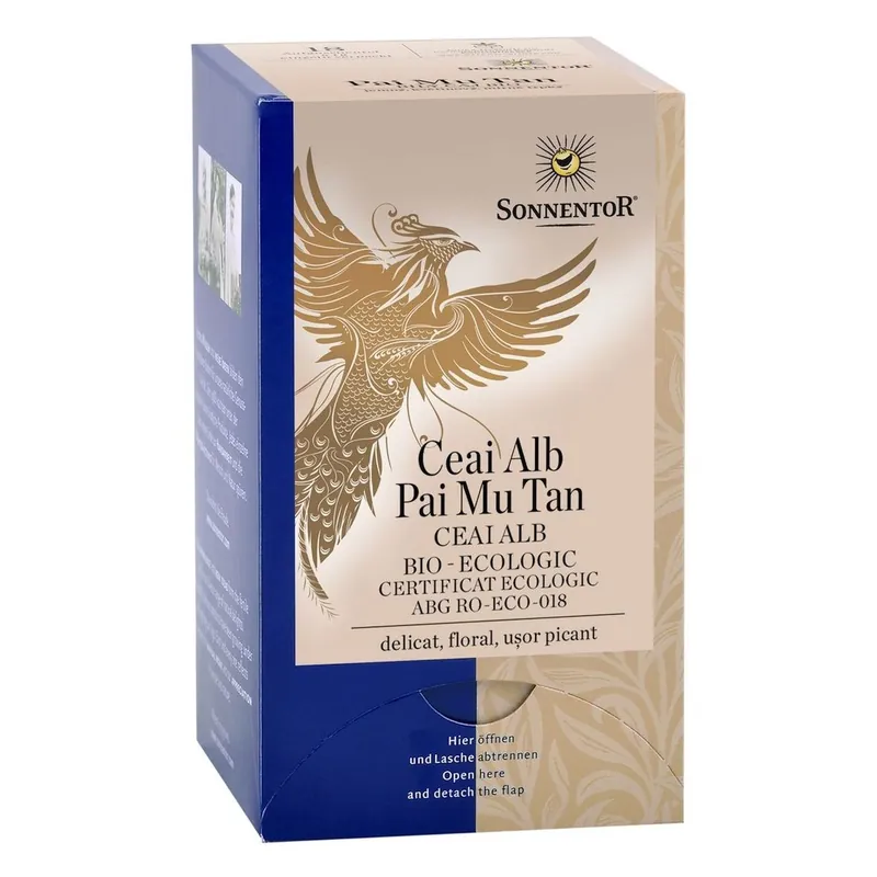 Ceai Plic Alb Pai Mu Tan 18Plic Ai Eco. Sonnentor - Noutate