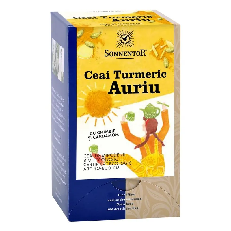 Produs de top | Ceai Turmeric Auriu 18 Plic Ai Eco. Sonnentor