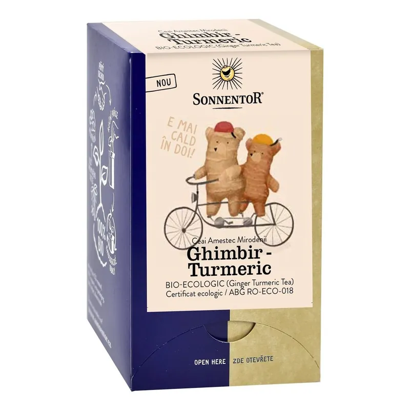 Ceai Plic Ghimbir Turmeric 18 Plic Ai Eco. Sonnentor - Ofertă