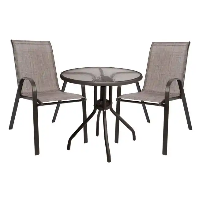 Set mobilier de gradina, 3 piese, cu masa + scaune 2 Leon Maro | Retur ușor