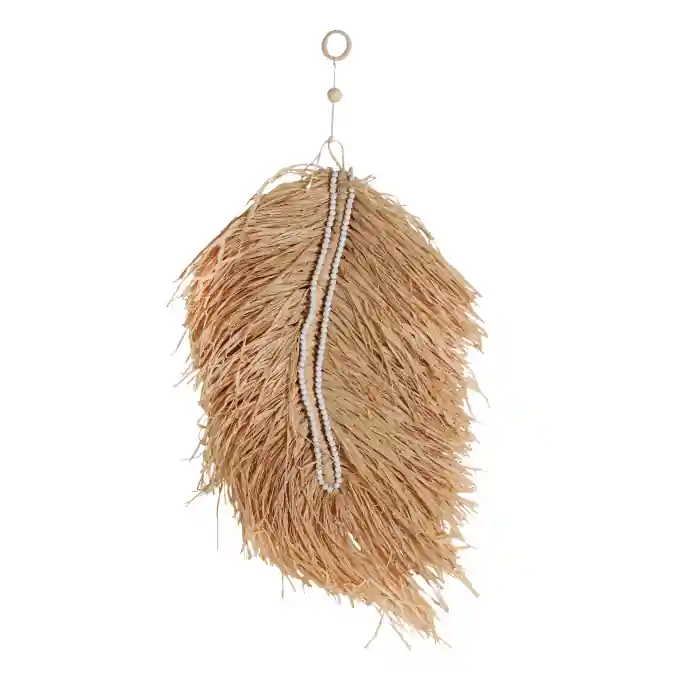 Favoritul clienților | Set 2 panouri decorative din rafie in stil Boho Kasses 50x1x98 cm