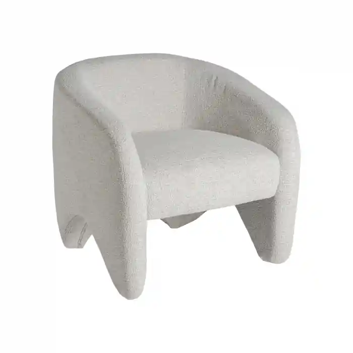 Fotoliu alb stil art deco Staden 76x76x76cm - Lansare