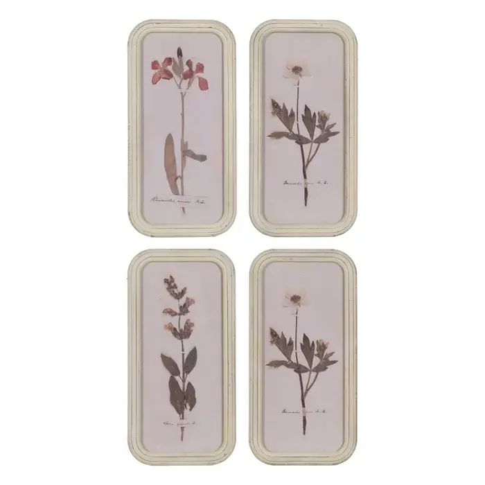 Set de 4 tablouri cu flori imprimate 25 X 2 X 50 CM - Calitate premium