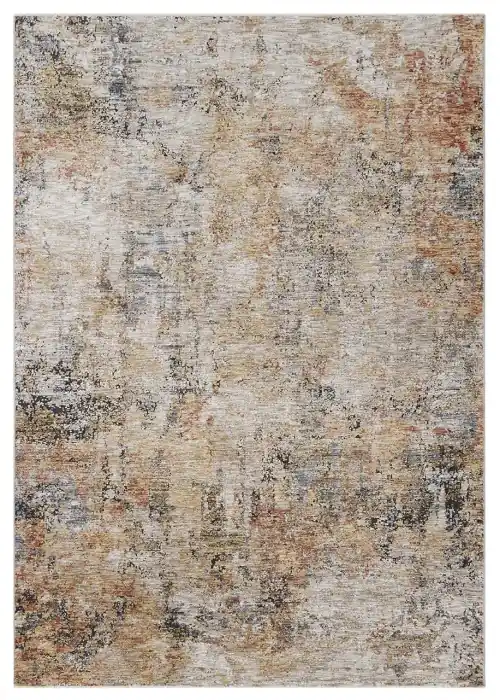Covor ruginiu bej in stil abstract 315x240 cm Matera Abstract 3 - Comandă online