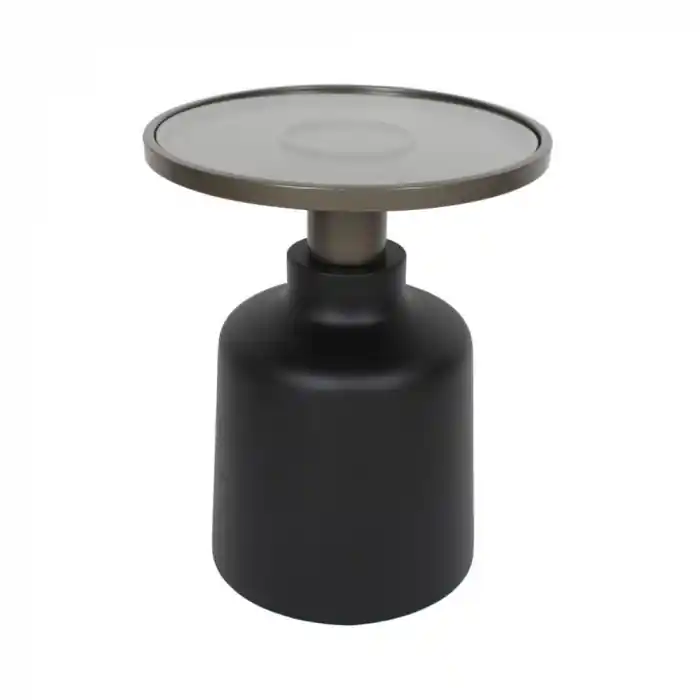Preț special - Măsuță laterală negru bronz Bow 45x45x55 cm