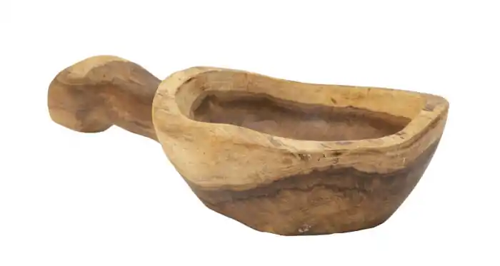 Set 2 boluri decorative tip lingură din lemn de tec Spoon 36x16x8 cm | Economisește mai mult