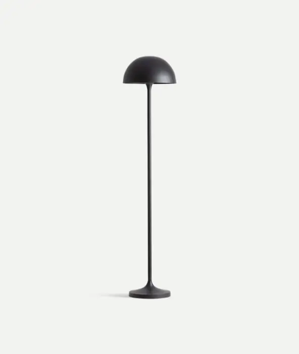 Lampa de podea din fier si aluminiu negru mat LUMIX 36 x 158 cm | În tendințe