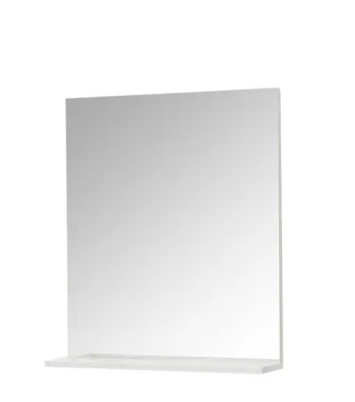 Produs nou | Oglinda baie cu polita GN0551, dreptunghiulara, PAL, 70 cm, alb