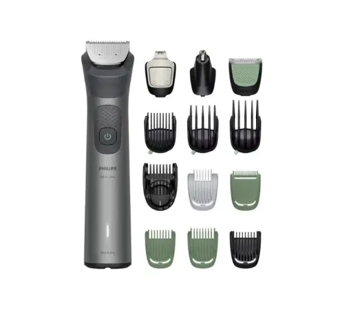 Aparat tuns All-in-One Philips MG7935/15, functionare 120 min, rezistent la apa, 15 accesorii,Control până la 0,2 mm, gri - Produs vedetă
