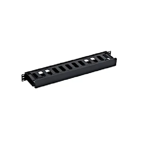 Organizator cabluri 19", 1U, plastic, negru RAL9005 | Top vânzări