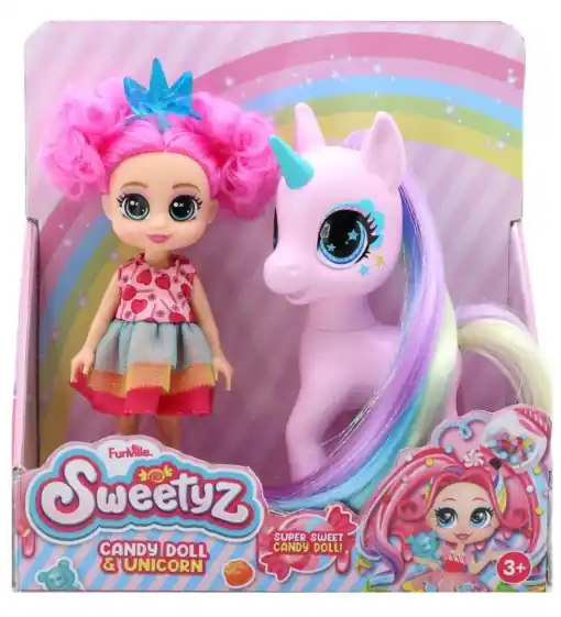 Ultimele zile | PAPUSA MINI, SWEETYZ CU UNICORN, 12 CM