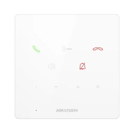 Acum disponibil | Post interior interfon audio Hikvision DS-KH6000-E1/WH, 9 butoane, microfon inclus, difuzor inclus, interfata 1 RJ-45 100 Mbps, alimentare IEEE802.3af, Standard PoE,12 VDC, temperatura de functionare -10 °C to 50 °C