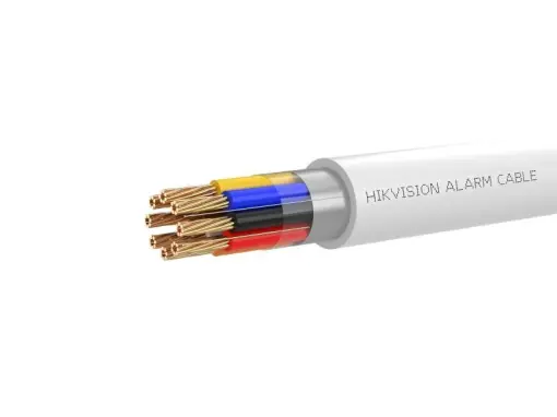 Cablu alarma Hikvision DS-1AC8APL1; 8 fire 8×0.22 mm2, rezistenta foc CPR Eca, material cupru integral, cutie 100 metri. | Noutate