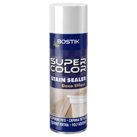 Vopsea spray, acoperire pete, alb, interior, 400 ml, Bostik - Noutate în gamă