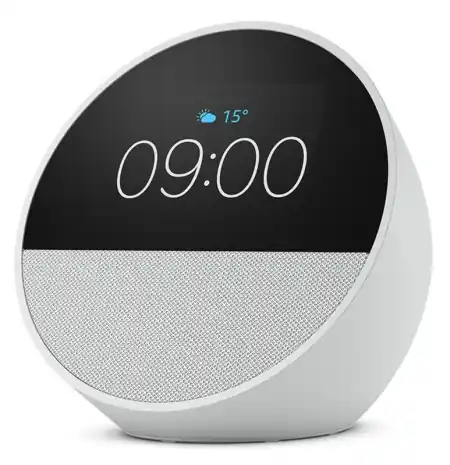 Amazon Echo Spot (2024 release) - Glacier White | Preț promoțional