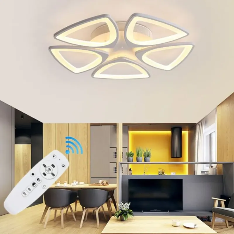 Bestseller | Lustra LED Living 5 Brate 80W – Telecomanda IR, 3 Temperaturi de Culoare, 47cm