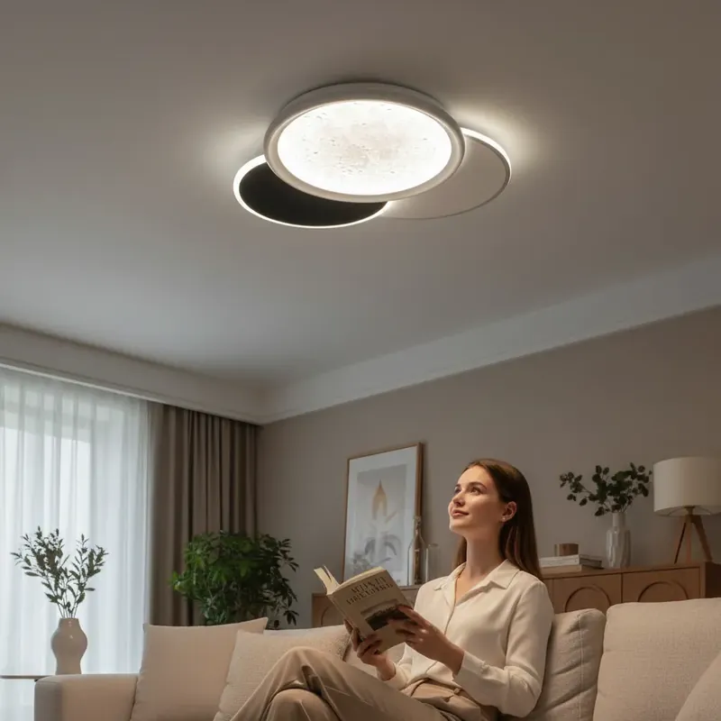 Plafoniera led 3 culori 77W 500x490x50 | Ofertă flash