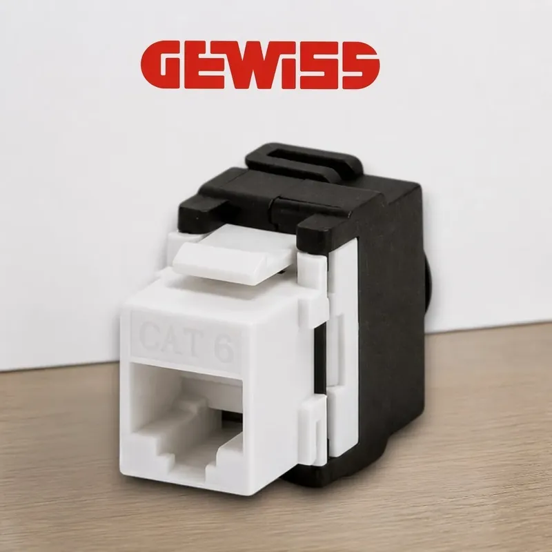 Comandă online | Priza RJ45 Cat. 6 UTP Neecranata, Alb, Gewiss System Pura GW38032