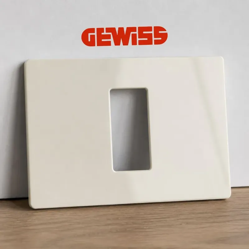 Rama ornament 1 modul, Migdala lucios, Gewiss System Pura GWC25102TAL | Ofertă promoțională