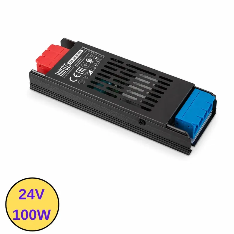 Preț redus | Transformator banda LED 24V, 100W, 4.1A, IP20, carcasa slim, VESPA-100/24