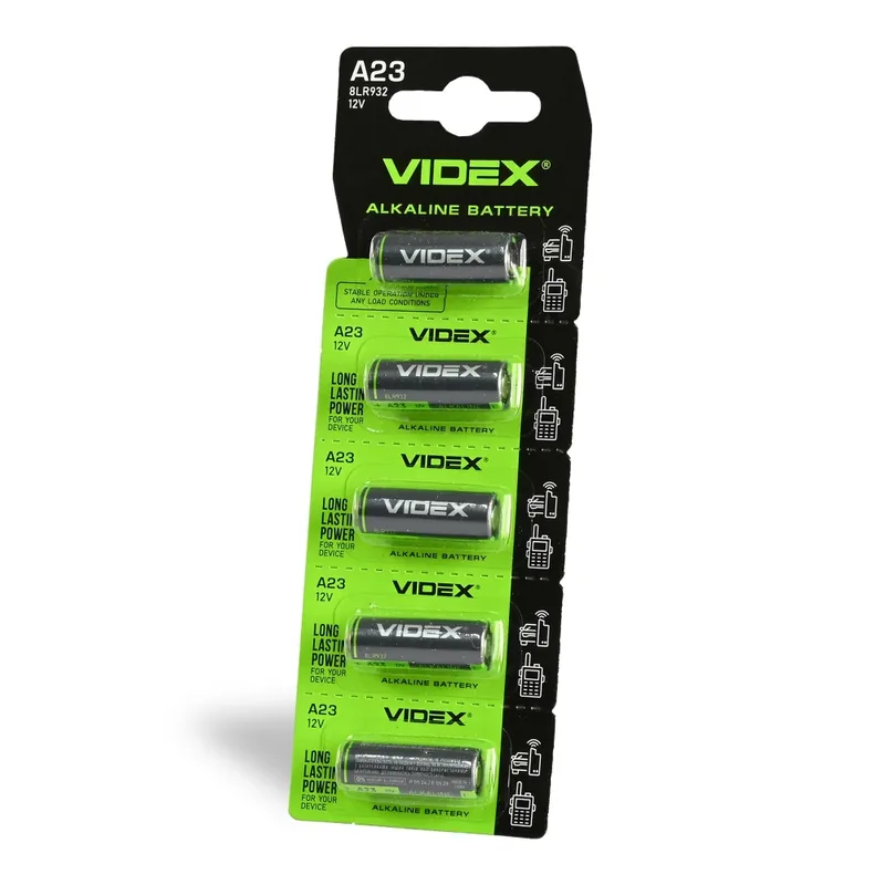 Baterie VIDEX A23 E23A 12V 55mAh alcalina, blister 5 bucati (pretul este pentru 1 bucata) | Plasează comanda