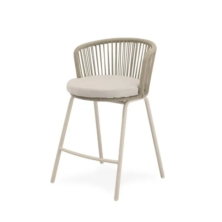 Doar săptămâna aceasta | Scaun de bar PIERA BEIGE H64 CM